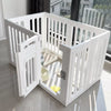 Indoor Pet Playpen with Door, Modular Panel Enclosure