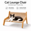 Wooden Cat Scratcher Lounge Bed with Sisal Scratching Surface