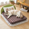 Waterproof Pet Bed Mattress with Removable Cover and Pillow