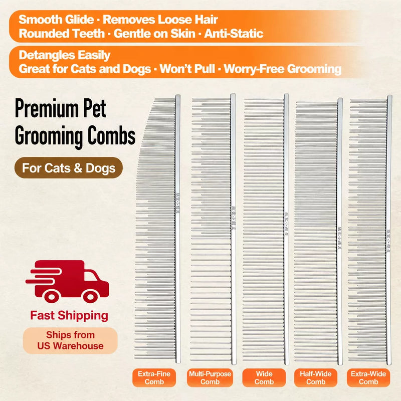 Multi-Purpose Grooming Comb for Cats and Dogs