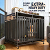 Heavy-Duty Metal Dog Crate for Indoor Use