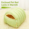 Covered House-Style Pet Bed for Cats and Small Dogs
