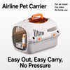 Portable Plastic Pet Carrier for Small Dogs & Cats