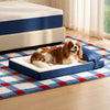 Memory Foam Pet Bed Mat for Small Dogs, Removable & Washable