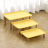 Elevated Pet Bowl Stand with Solid Wood Legs for Cats and Dogs