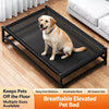 Elevated Portable Dog Cot Bed with Removable Nylon Surface