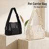 Breathable Faux Leather Crossbody Pet Carrier for Cats & Dogs