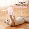 Feather Cat Teaser Wand Toy for Interactive Play