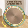 Large Round Kraft Paper Cat Scratcher Lounge with Play Balls