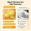 Yellow Duck Plush Cat Toy with Crinkle Paper and Catnip