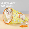 Cat Crinkle Tunnel Bag Toy with Multi-Opening Hideaway