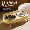 Elevated Double-Bowl Feeder for Small Dogs with Stainless Steel Bowls
