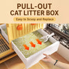 Indoor Multi-Level Cat Cage with Integrated Litter Box Area