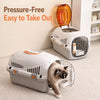 Portable Plastic Pet Carrier for Small Dogs & Cats