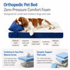 Memory Foam Pet Bed Mat for Small Dogs, Removable & Washable