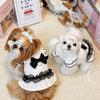 Polka Dot Flutter-Sleeve Pet Dress for Small Dogs & Cats
