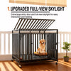 Heavy-Duty Metal Dog Crate for Indoor Use