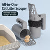 All-in-One Cat Litter Scoop with Built-In Bag Storage