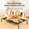 Elevated Portable Dog Cot Bed with Stainless Steel Frame