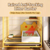 Indoor Multi-Level Cat Cage with Integrated Litter Box Area