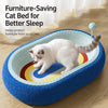 Large Cat Scratcher Bed with Woven Scratch Surface