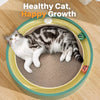 Large Round Kraft Paper Cat Scratcher Lounge with Play Balls