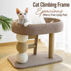 Compact Cat Tree with Cat Bed and Sisal Scratching Post