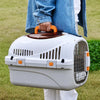 Portable Plastic Pet Carrier for Small Dogs & Cats