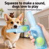 Puppy Squeaky Bottle Dog Toy for Interactive Chew Play