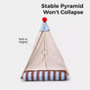 All-Season Semi-Enclosed Pet Tent Bed for Cats and Small Dogs