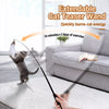 Interactive Cat Teaser Wand with Feather Replacement Heads
