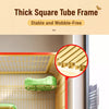 Indoor Multi-Level Cat Cage with Integrated Litter Box Area