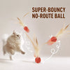 Cat Feather Ball Toy for Interactive Play