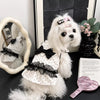 Polka Dot Flutter-Sleeve Pet Dress for Small Dogs & Cats