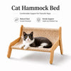 Wooden Cat Scratcher Lounge Bed with Sisal Scratching Surface