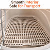 Portable Plastic Pet Carrier for Small Dogs & Cats