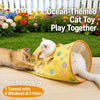 Cat Crinkle Tunnel Bag Toy with Multi-Opening Hideaway