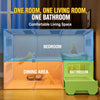 Indoor Cat Enclosure with Integrated Litter Box