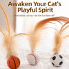 Cat Feather Ball Toy for Interactive Play
