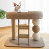Low-Profile Cat Tree with Sisal Scratching Post and Cat Bed