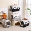 Portable Plastic Pet Carrier for Small Dogs & Cats