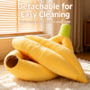 Banana-Shaped Pet Bed for Small Dogs & Cats