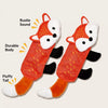 Squeaky Crinkle Dog Toy with Woodland Animal Designs