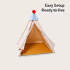 All-Season Semi-Enclosed Pet Tent Bed for Cats and Small Dogs