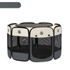 Foldable Enclosed Polyester Pet Bed with Patchwork Design