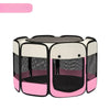 Foldable Enclosed Polyester Pet Bed with Patchwork Design