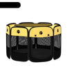 Foldable Enclosed Polyester Pet Bed with Patchwork Design