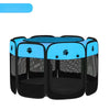 Foldable Enclosed Polyester Pet Bed with Patchwork Design