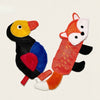 Squeaky Crinkle Dog Toy – Woodpecker and Red Fox Designs