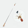 Telescoping Cat Teaser Wand with Interchangeable Toy Heads